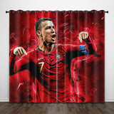 Load image into Gallery viewer, Cristiano Ronaldo CR7 Curtains Pattern Blackout Window Drapes
