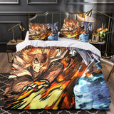 Load image into Gallery viewer, Demon Slayer Kimetsu no Yaiba Bedding Set Quilt Duvet Cover Without Filler