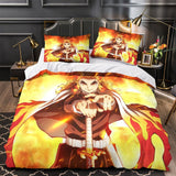 Load image into Gallery viewer, Demon Slayer Kimetsu no Yaiba Bedding Set Quilt Duvet Cover Without Filler
