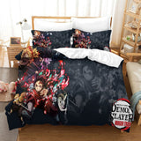 Load image into Gallery viewer, Demon Slayer Kimetsu no Yaiba Bedding Set Quilt Duvet Cover Without Filler