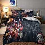 Load image into Gallery viewer, Demon Slayer Kimetsu no Yaiba Bedding Set Quilt Duvet Cover Without Filler