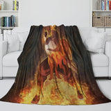 Load image into Gallery viewer, Demon Slayer Kimetsu no Yaiba Blanket Flannel Throw Room Decoration