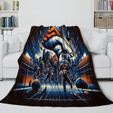 Laden Sie das Bild in den Galerie-Viewer, Denver Broncos Decke Flanell Fleece Überwurf Raumdekoration