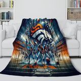 Laden Sie das Bild in den Galerie-Viewer, Denver Broncos Decke Flanell Fleece Überwurf Raumdekoration