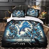 Carica l&#39;immagine nel visualizzatore Galleria, Detroit Lions Bedding Set Duvet Cover Without Filler