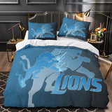 Carica l&#39;immagine nel visualizzatore Galleria, Detroit Lions Bedding Set Duvet Cover Without Filler