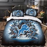 Carica l&#39;immagine nel visualizzatore Galleria, Detroit Lions Bedding Set Duvet Cover Without Filler