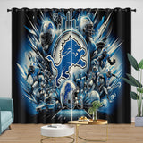 Charger l'image dans la visionneuse de la galerie, Detroit Lions Curtains Blackout Window Drapes Kids Room Decoration