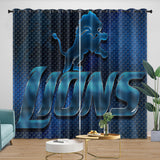 Charger l'image dans la visionneuse de la galerie, Detroit Lions Curtains Blackout Window Drapes Kids Room Decoration