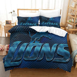Load image into Gallery viewer, Detroit Lions Duvet Cover Kids Room Bedding Set Without Filler