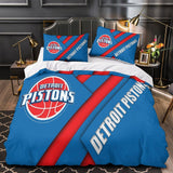 Carica l&#39;immagine nel visualizzatore Galleria, Detroit Pistons Bedding Set Duvet Cover Without Filler