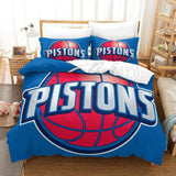 Carica l&#39;immagine nel visualizzatore Galleria, Detroit Pistons Bedding Set Duvet Cover Without Filler