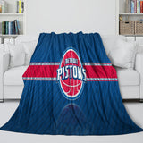 Carica l'immagine nel visualizzatore Galleria, Detroit Pistons Blanket Flannel Fleece Throw Room Decoration