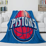 Carica l'immagine nel visualizzatore Galleria, Detroit Pistons Blanket Flannel Fleece Throw Room Decoration