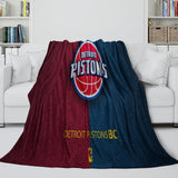 Carica l'immagine nel visualizzatore Galleria, Detroit Pistons Blanket Flannel Fleece Throw Room Decoration