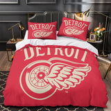 Laden Sie das Bild in den Galerie-Viewer, Detroit Red Wings Bedding Set Quilt Duvet Cover Without Filler