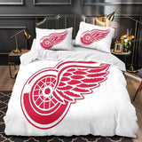 Laden Sie das Bild in den Galerie-Viewer, Detroit Red Wings Bedding Set Quilt Duvet Cover Without Filler