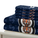 Laden Sie das Bild in den Galerie-Viewer, Detroit Tigers Bedding Set Quilt Cover Without Filler