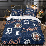 Laden Sie das Bild in den Galerie-Viewer, Detroit Tigers Bedding Set Quilt Cover Without Filler