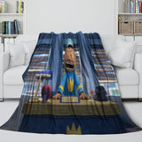 Load image into Gallery viewer, Dog Man Blanket Flannel Throw Room Decoration