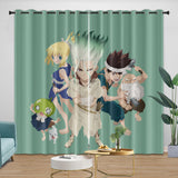 Load image into Gallery viewer, Dr Stone Hd Anime Curtains Blackout Window Drapes