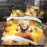 Laden Sie das Bild in den Galerie-Viewer, Dragon Ball FighterZ Bettwäsche-Set, gemusterter Bettbezug ohne Füllstoff