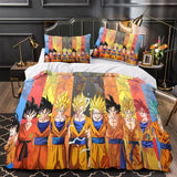 Laden Sie das Bild in den Galerie-Viewer, Dragon Ball Super Duvet Cover Kids Room Bedding Set Without Filler