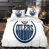 Load image into Gallery viewer, Edmonton Oilers Bedding Set Quilt Duvet Cover Without Filler