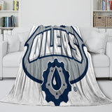 Laden Sie das Bild in den Galerie-Viewer, Edmonton Oilers Blanket Flannel Throw Kids Room Decoration