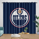 Load image into Gallery viewer, Edmonton Oilers Curtains Blackout Window Drapes Room Decoration
