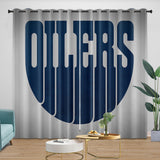 Load image into Gallery viewer, Edmonton Oilers Curtains Blackout Window Drapes Room Decoration