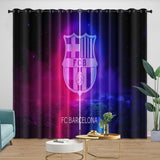 Carica l'immagine nel visualizzatore Galleria, FC Barcelona Curtains Blackout Window Drapes Kids Room Decoration