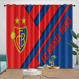Load image into Gallery viewer, FC Basel Curtains Blackout Window Drapes Kids Room Decoration