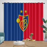 Load image into Gallery viewer, FC Basel Curtains Blackout Window Drapes Kids Room Decoration