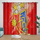 Load image into Gallery viewer, FC Basel Curtains Blackout Window Drapes Kids Room Decoration