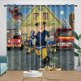 Load image into Gallery viewer, Fireman Sam Curtains Blackout Window Drapes
