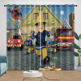 Charger l&#39;image dans la visionneuse de la galerie, Fireman Sam Curtains Blackout Window Drapes