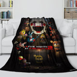 Load image into Gallery viewer, Five Nights at Freddy's 2 Blanket Pattern Flannel Throw Room Decoration