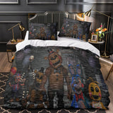 Laden Sie das Bild in den Galerie-Viewer, Five Nights at Freddy's 2 Duvet Cover Pattern Bedding Set Without Filler
