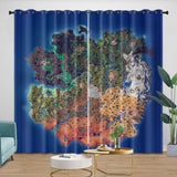 Charger l&#39;image dans la visionneuse de la galerie, Fortnite Chapter 5 Season 4 Curtains Blackout Window Drapes Room Decoration