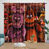 Load image into Gallery viewer, Game Five Nights At Freddys Curtains Pattern Blackout Window Drapes