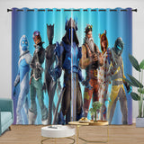 Load image into Gallery viewer, Game Fortnite Curtains Pattern Blackout Window Drapes Room Decoration