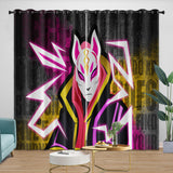 Load image into Gallery viewer, Game Fortnite Curtains Pattern Blackout Window Drapes Room Decoration