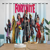 Load image into Gallery viewer, Game Fortnite Curtains Pattern Blackout Window Drapes Room Decoration