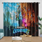 Load image into Gallery viewer, Game Minecraft Curtains Blackout Window Drapes Kids Room Decoration