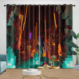 Load image into Gallery viewer, Game Minecraft Curtains Blackout Window Drapes Kids Room Decoration
