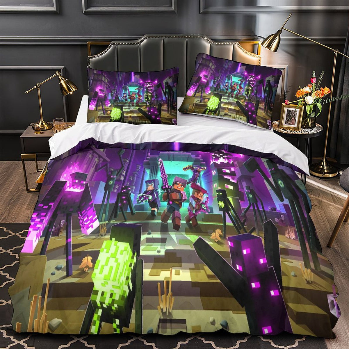 Game Minecraft Duvet Cover Kids Bedding Set Without Filler – ebuycosuk