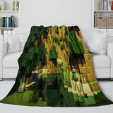 Load image into Gallery viewer, Game Pattern Minecraft Blanket Flannel Kids Room Throw