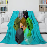 Laden Sie das Bild in den Galerie-Viewer, Game Pattern Minecraft Blanket Flannel Throw Room Decoration