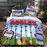 Charger l&#39;image dans la visionneuse de la galerie, Game Pattern Roblox Bedding Set Quilt Duvet Cover Without Filler